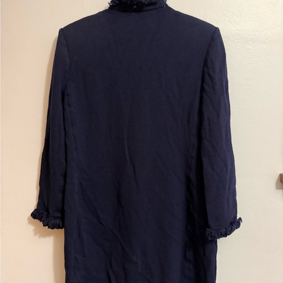 St. John Basics Santana Knit Rockstar Fringe Jacket - Picture 5 of 8